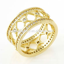 women rings crown shaped gold plated jewelry new product